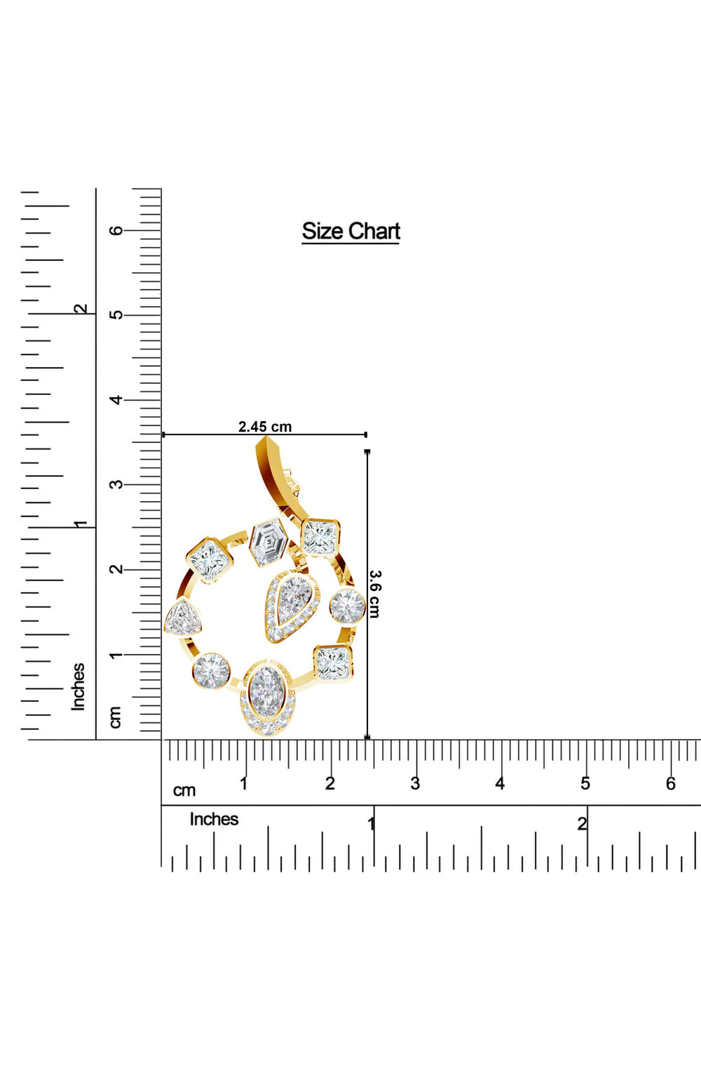 Moissanite Moonbeam Mangalayam Celestial Charm 925 Sterling Silver Earrings For Women