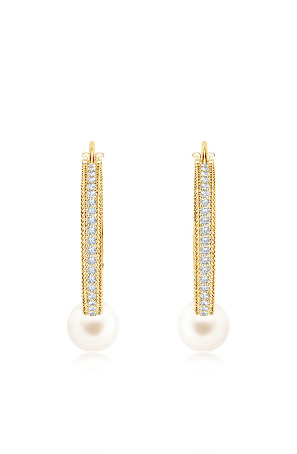 Moissanite Exquisite Mangalayam 925 Sterling Silver Earrings For Women