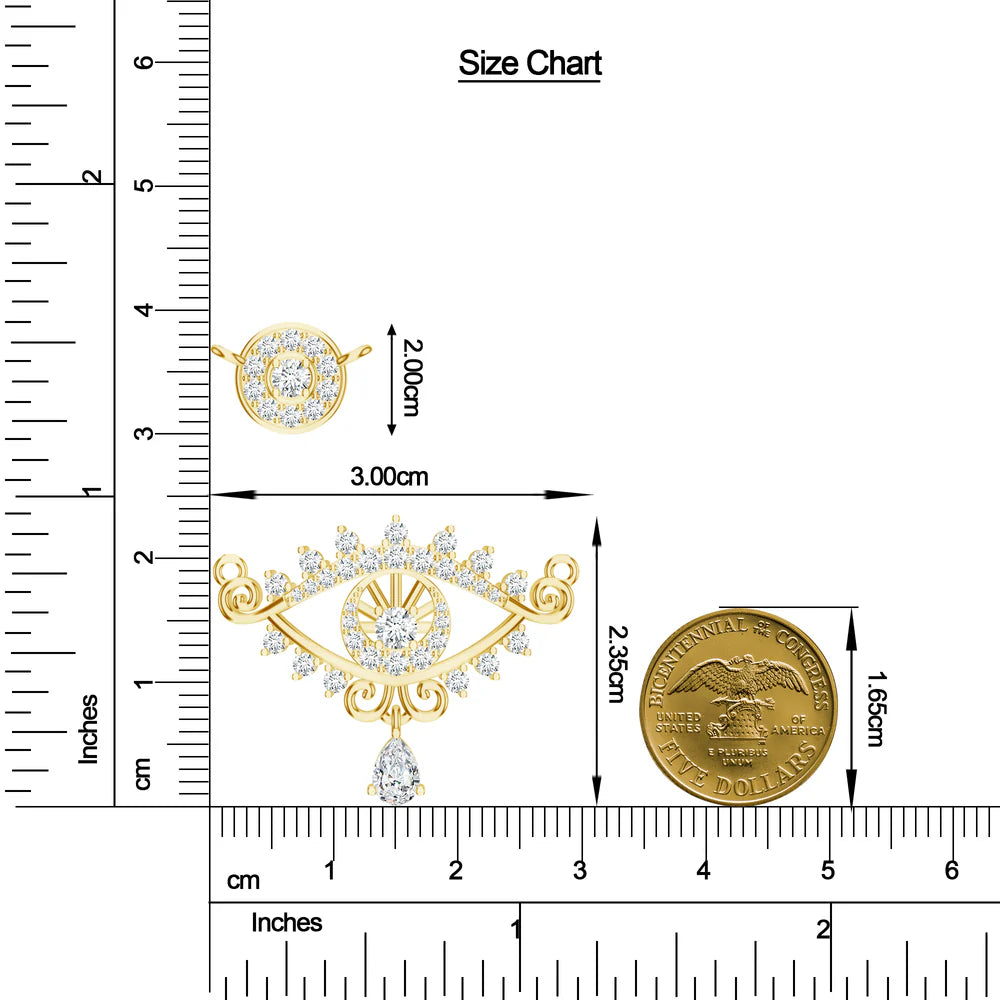 Moissanite Celestial Black Bead Pendant 925 Sterling Silver Pendant For Women