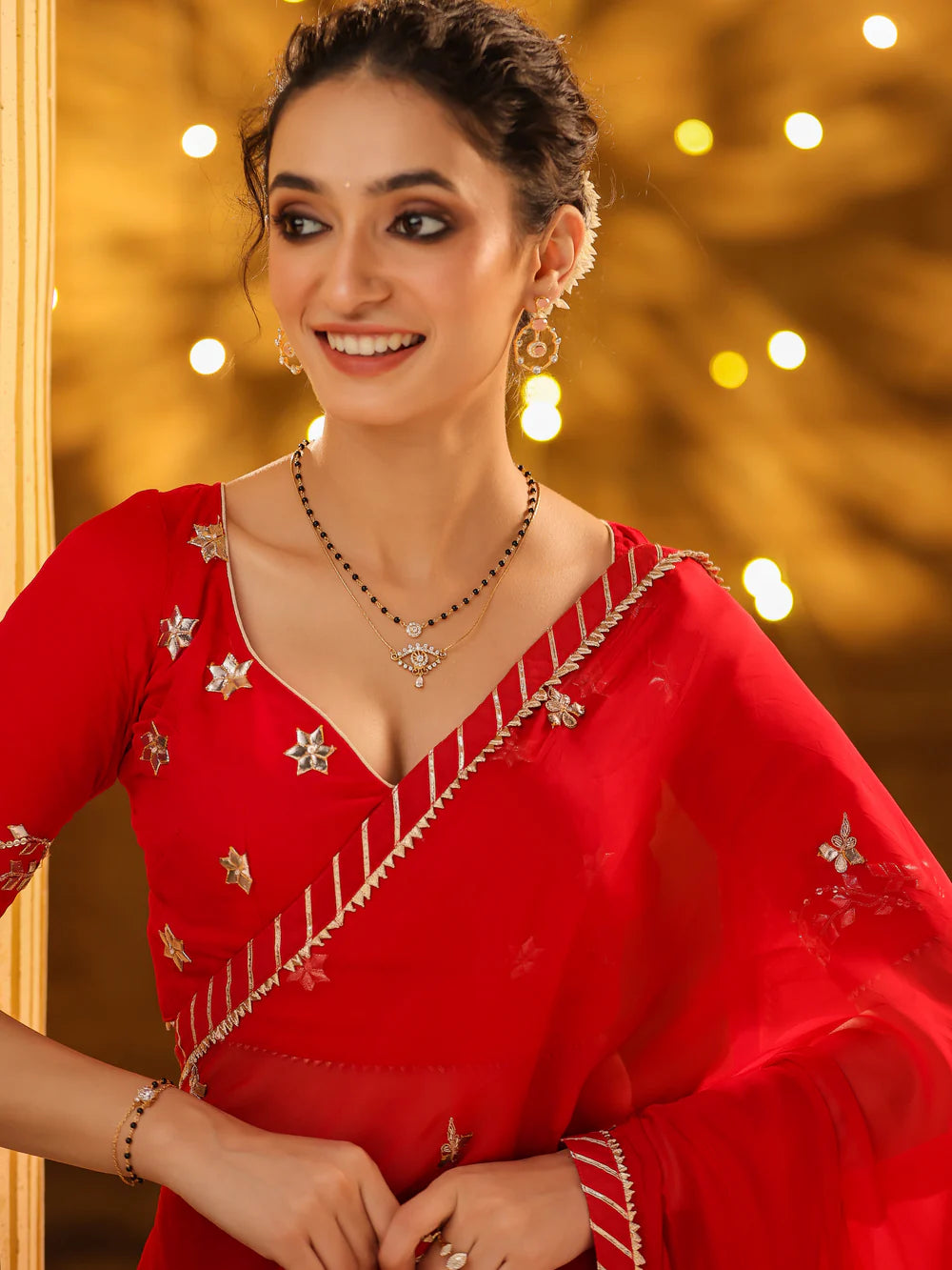 Moissanite Celestial Black Bead Pendant 925 Sterling Silver Pendant For Women