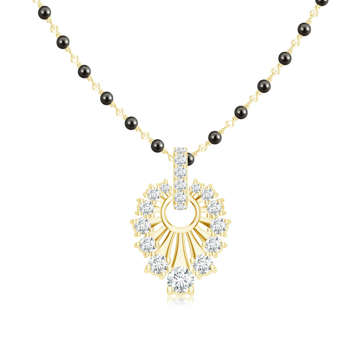 Moissanite Oval Loop Gold 925 Sterling Silver Pendant For Women