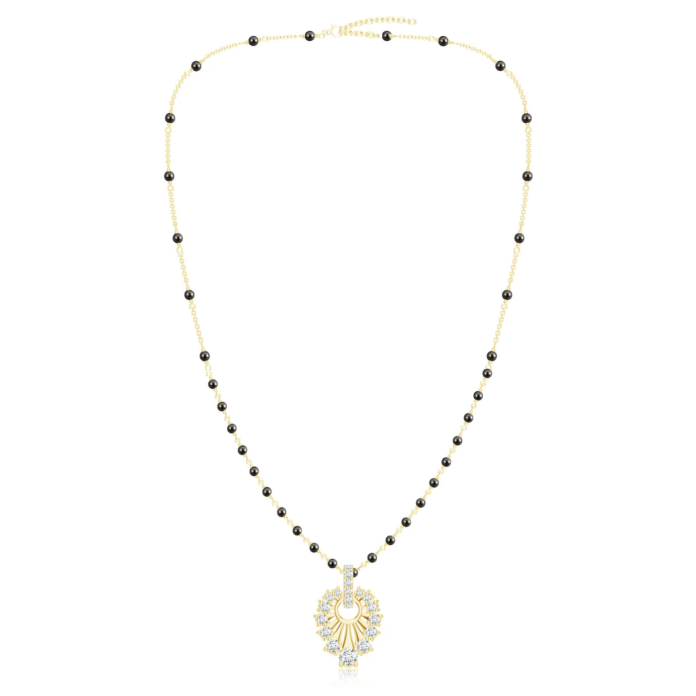 Moissanite Oval Loop Gold 925 Sterling Silver Pendant For Women