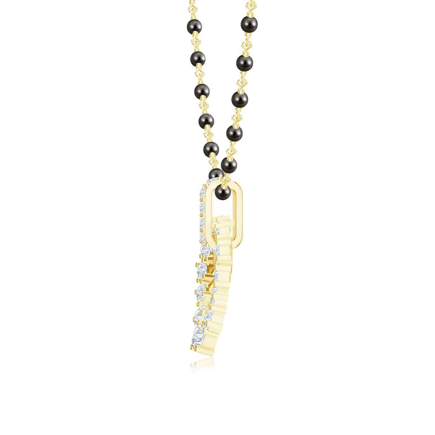 Moissanite Oval Loop Gold 925 Sterling Silver Pendant For Women