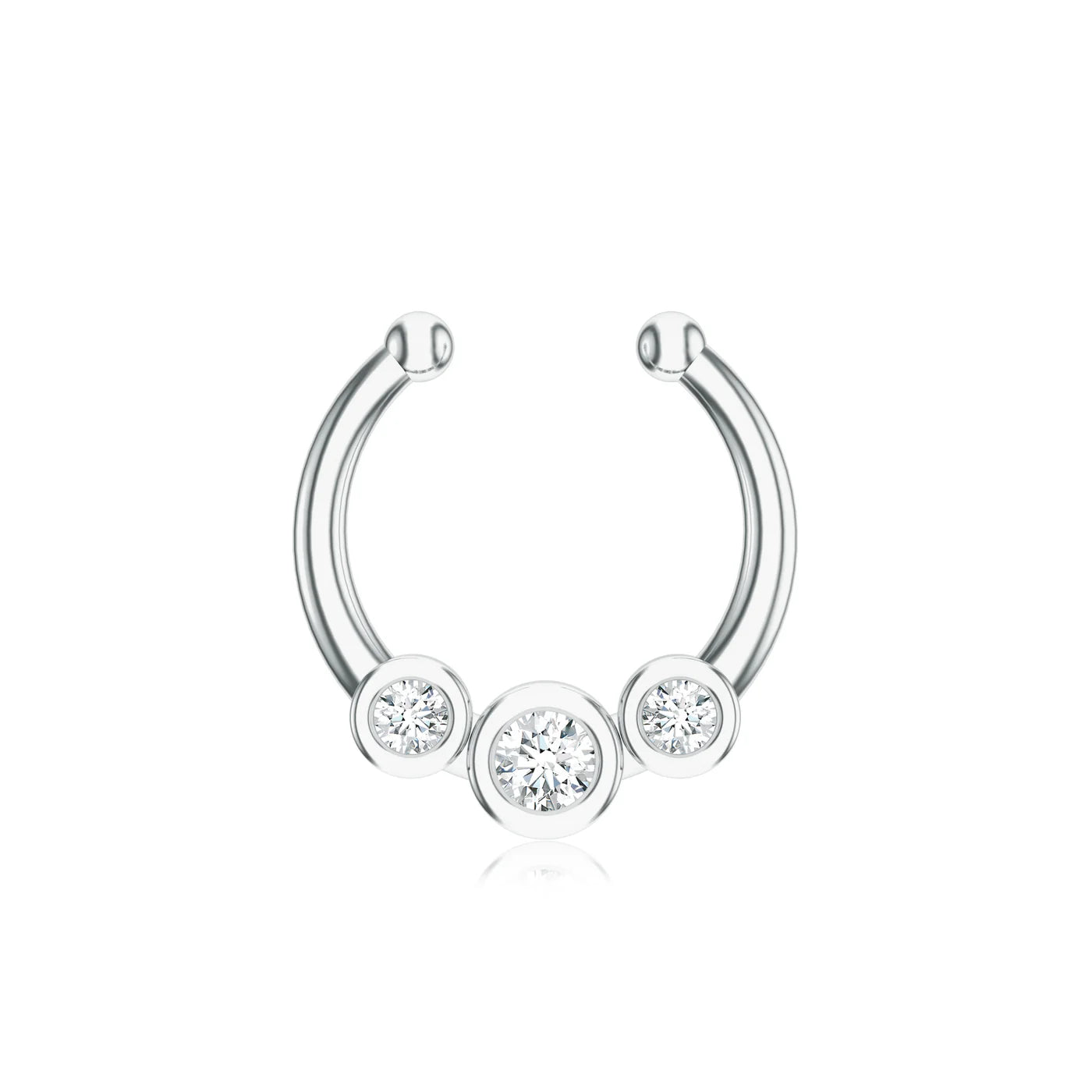 Moissanite Traditional Mangalayam 925 Sterling Silver Nose Pin For Women