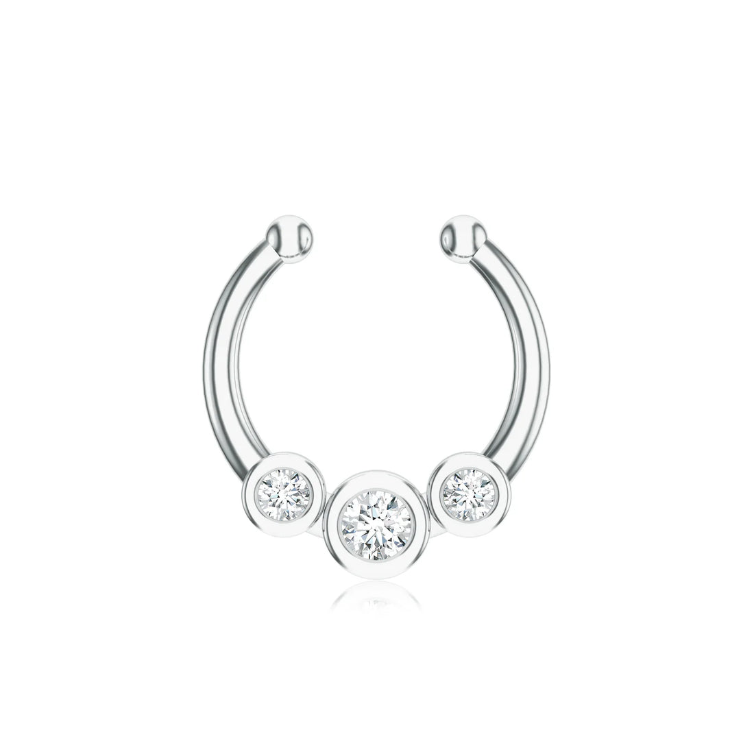 Moissanite Traditional Mangalayam 925 Sterling Silver Nose Pin For Women