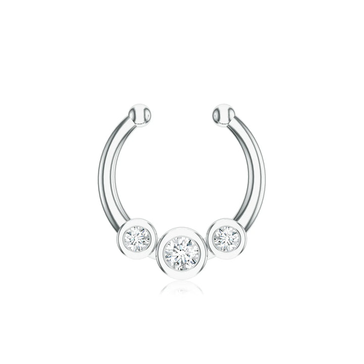 Moissanite Traditional Mangalayam 925 Sterling Silver Nose Pin For Women