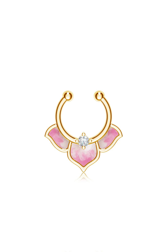 Moissanite Elegant Mangalayam 925 Sterling Silver Nose Pin For Women