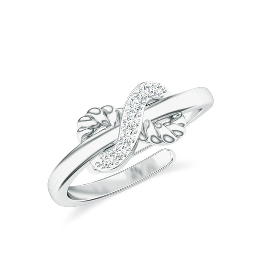 Moissanite Delicate Mangalayam 925 Sterling Silver Toe Ring For Women
