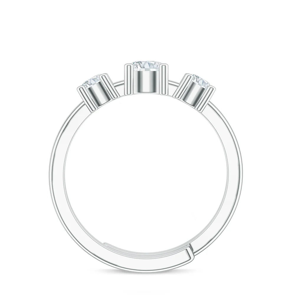 Moissanite Traditional Mangalayam 925 Sterling Silver Toe Ring For Women