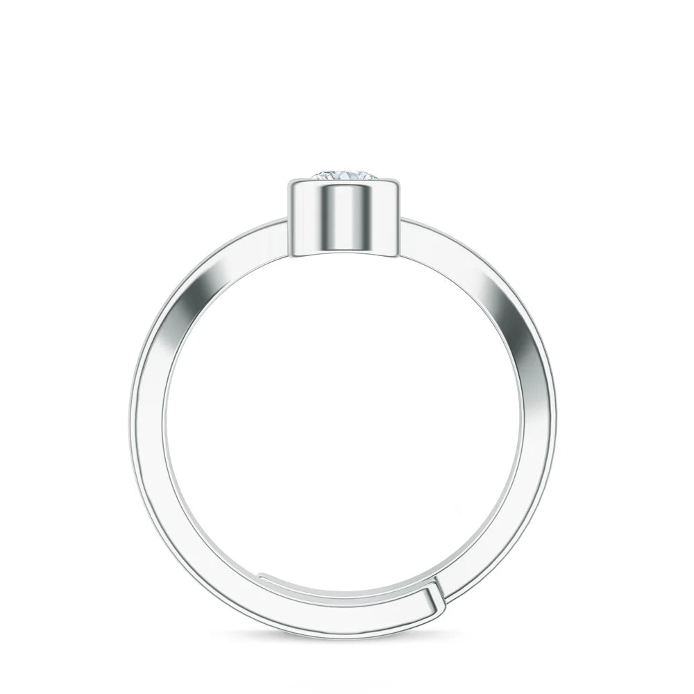 Moissanite Classic Mangalayam in Silver 925 Sterling Silver Toe Ring For Women