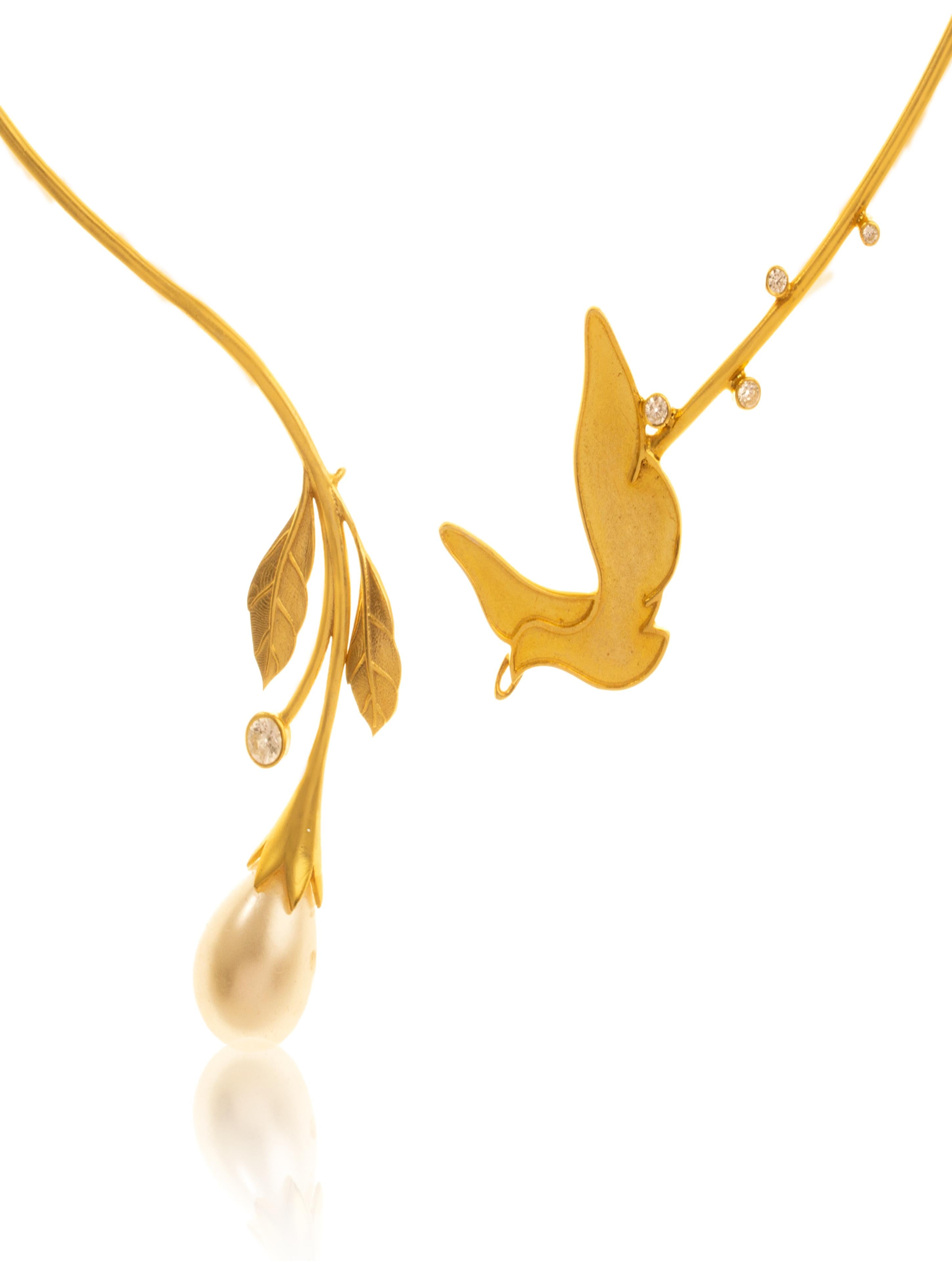 Teal Love 925 Sterling Silver Necklace in Real Rhodium For Women