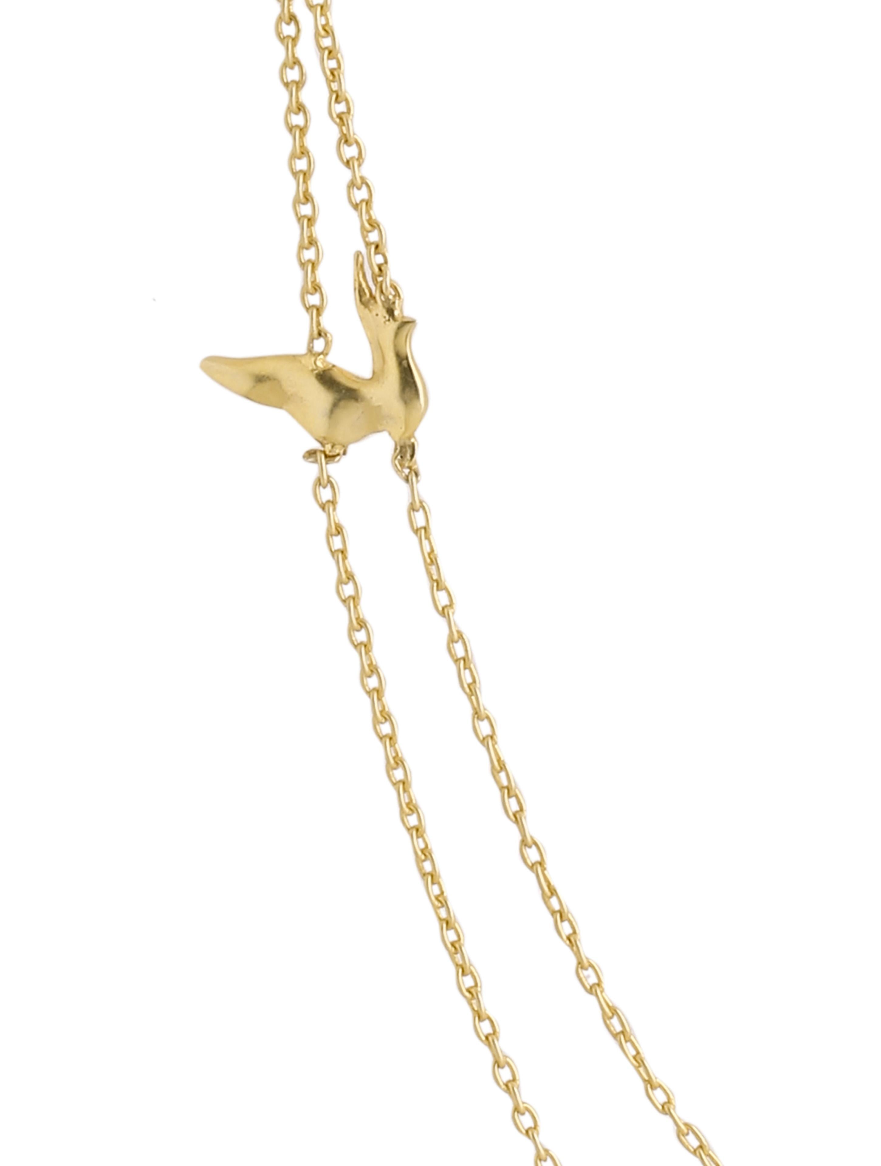 24K Gold-Plated Layered Dove 925 Sterling Silver Necklace For Women