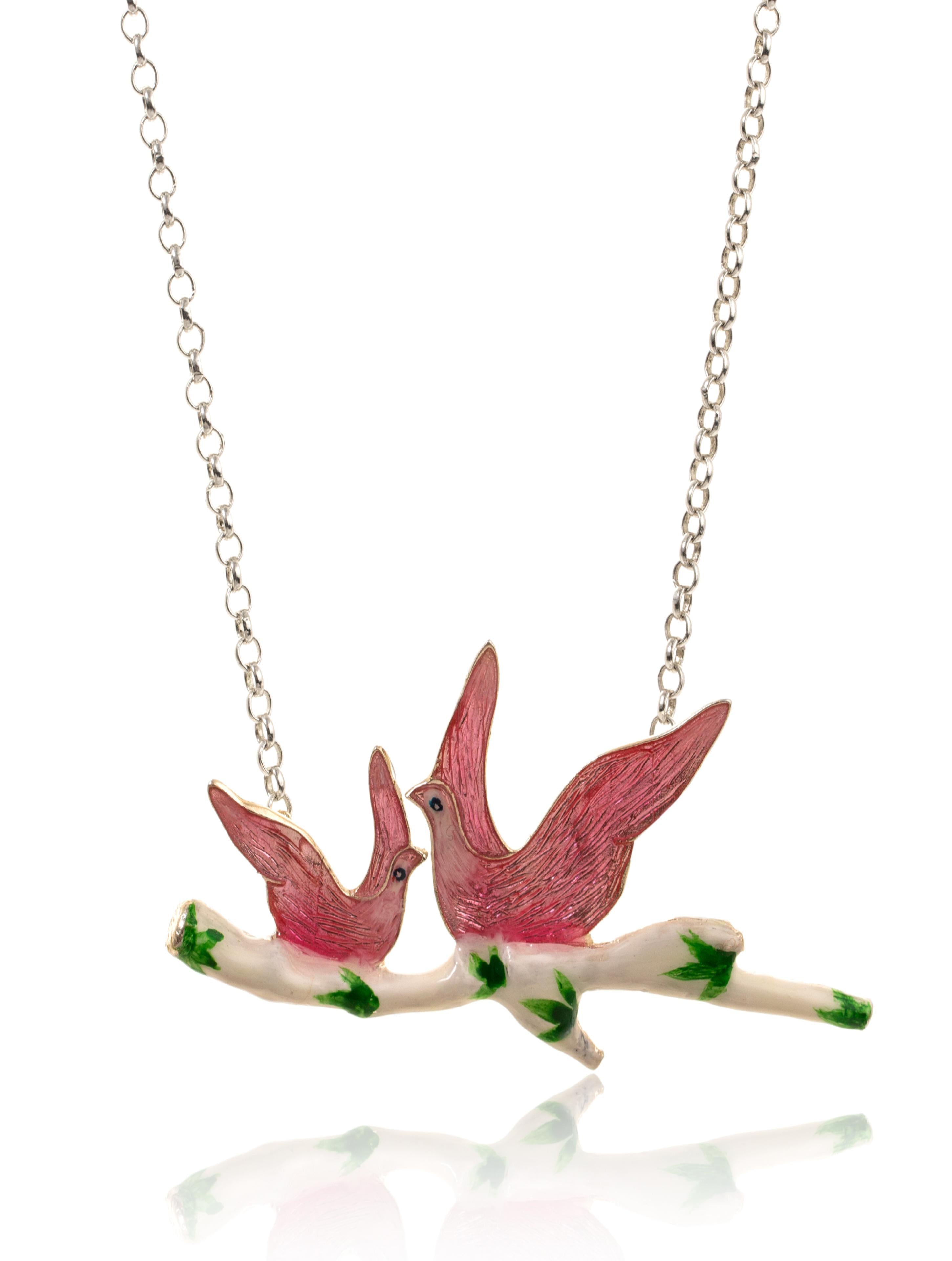 24K Gold-Plated Olive Branch 925 Sterling Silver Pendant For Women