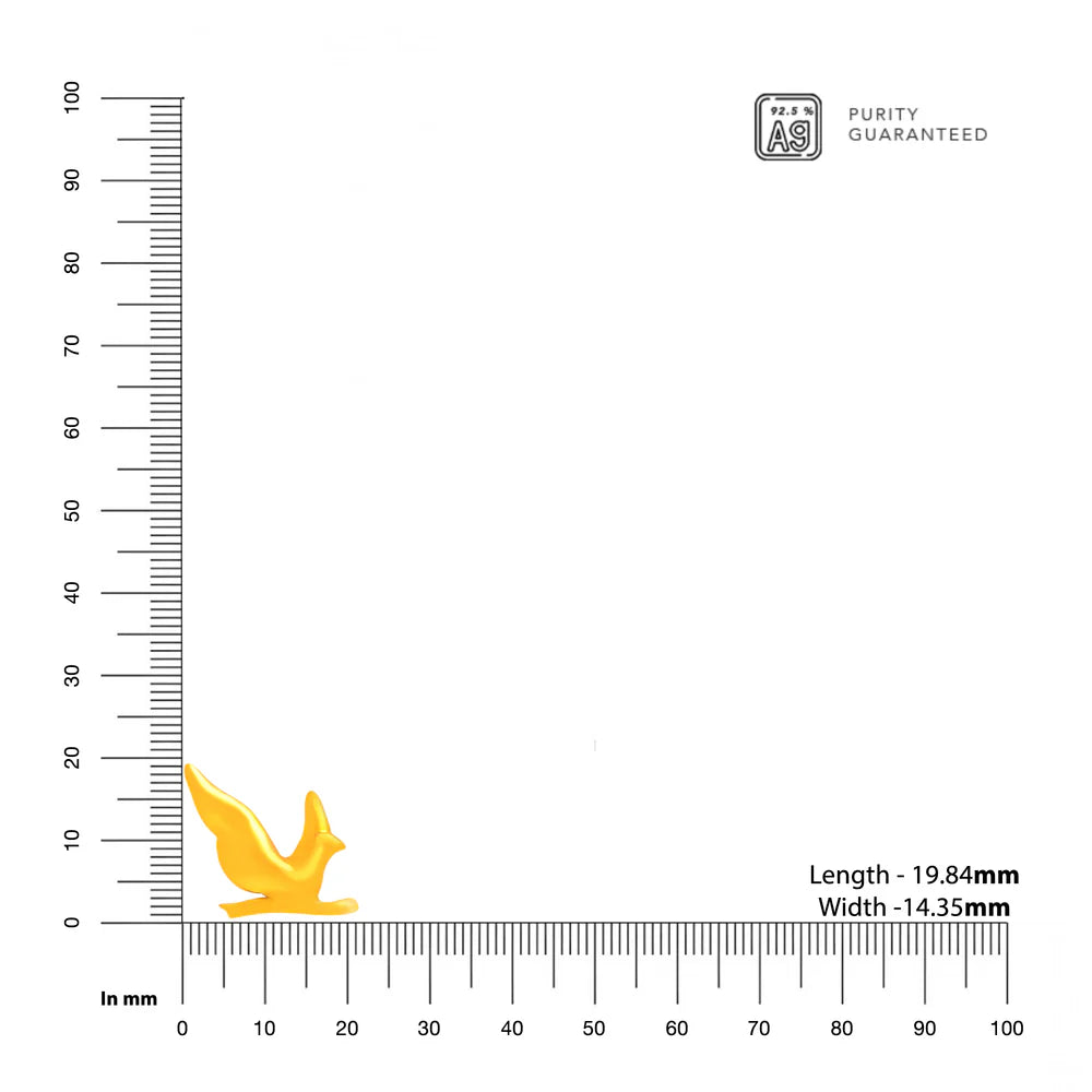 Golden Dove 925 Sterling Silver Studs For Women