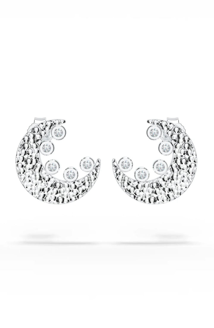 Crecent Moon Reflective Earrings