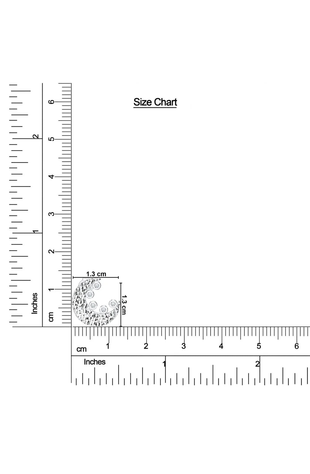 Crecent Moon Reflective Earrings