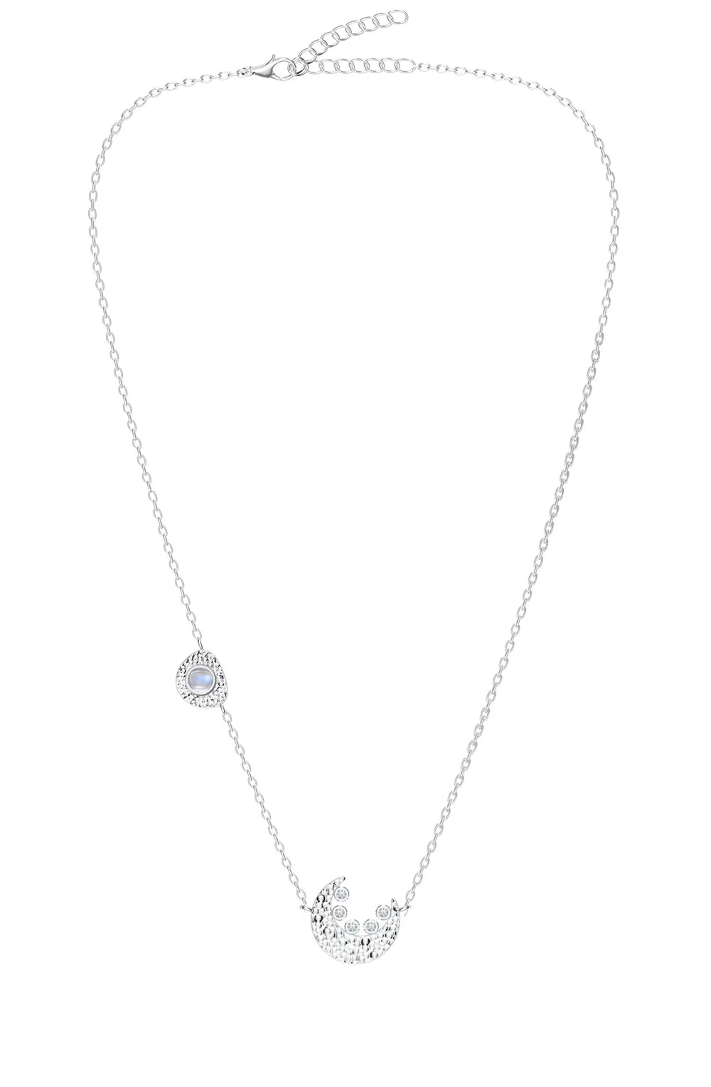 Textured Moon-Stone Pendant