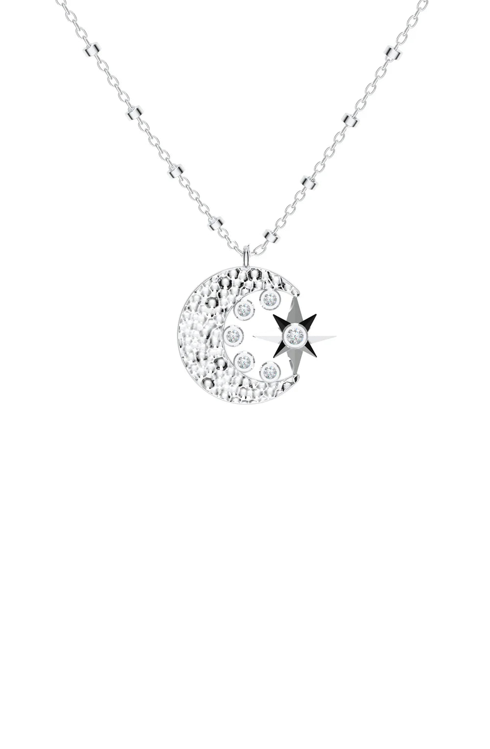 Moon and the Star Pendant