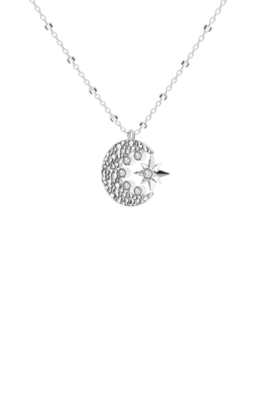 Moon and the Star Pendant
