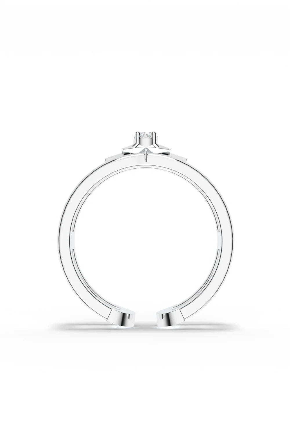 Bare Star Open Ring