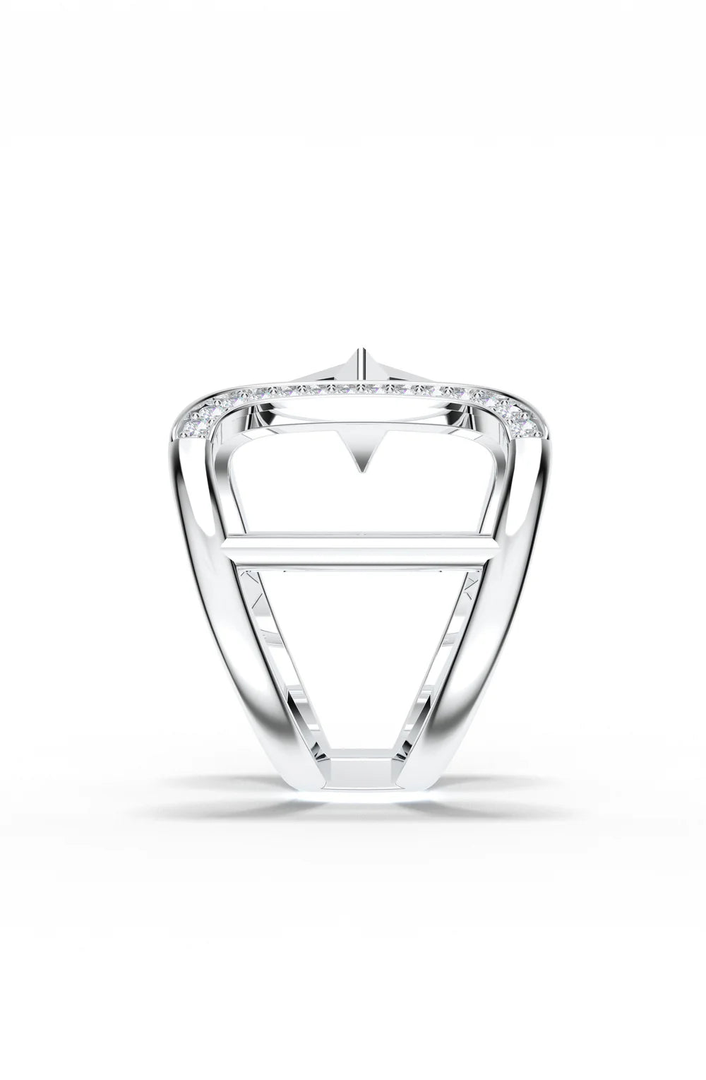 Silver Astroid Open Ring