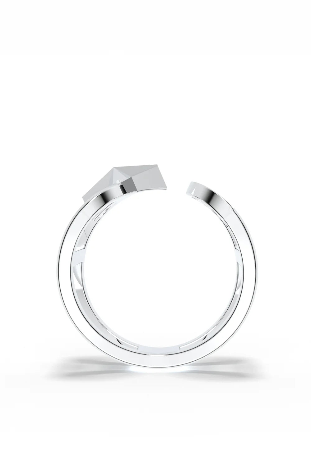 Silver Astroid Open Ring