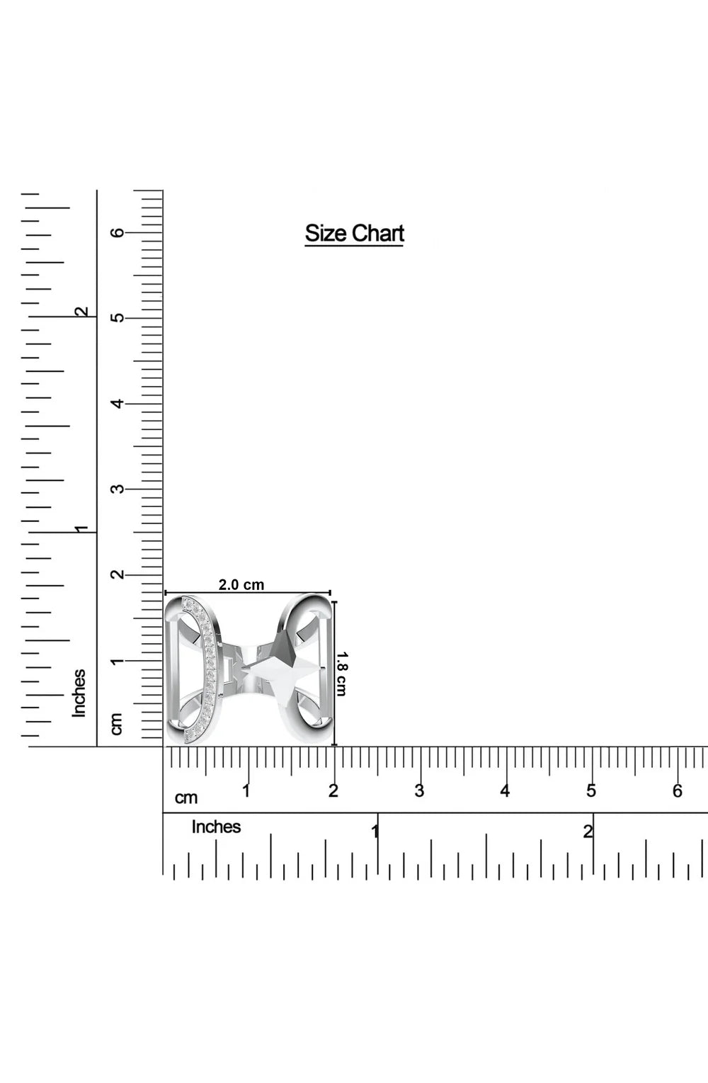 Silver Astroid Open Ring