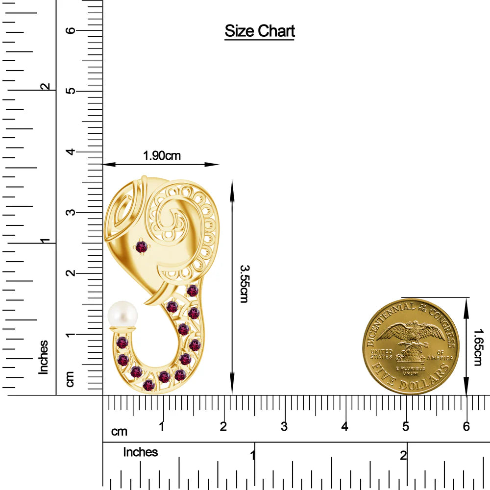 Elephant-Themed Kalaras Moissanite 925 Sterling Silver Earrings For Women