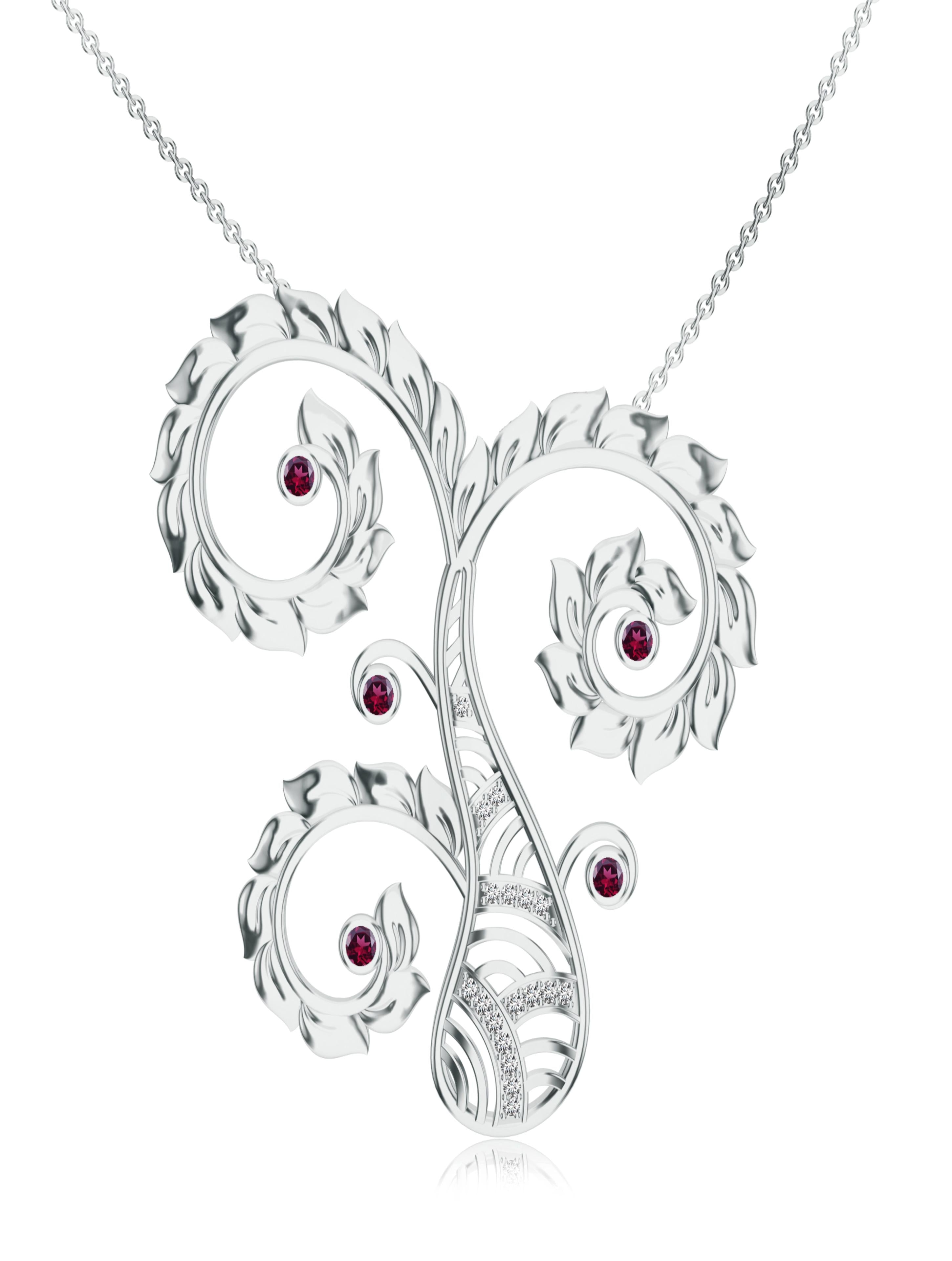 Modern Kalaras Moissanite & Pearl 925 Sterling Silver Pendant For Women