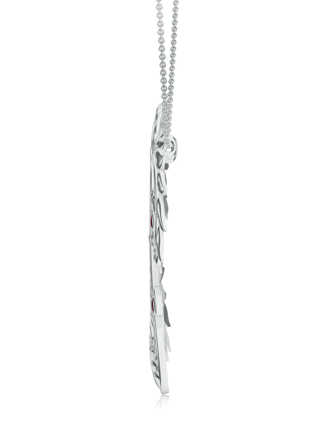 Modern Kalaras Moissanite & Pearl 925 Sterling Silver Pendant For Women