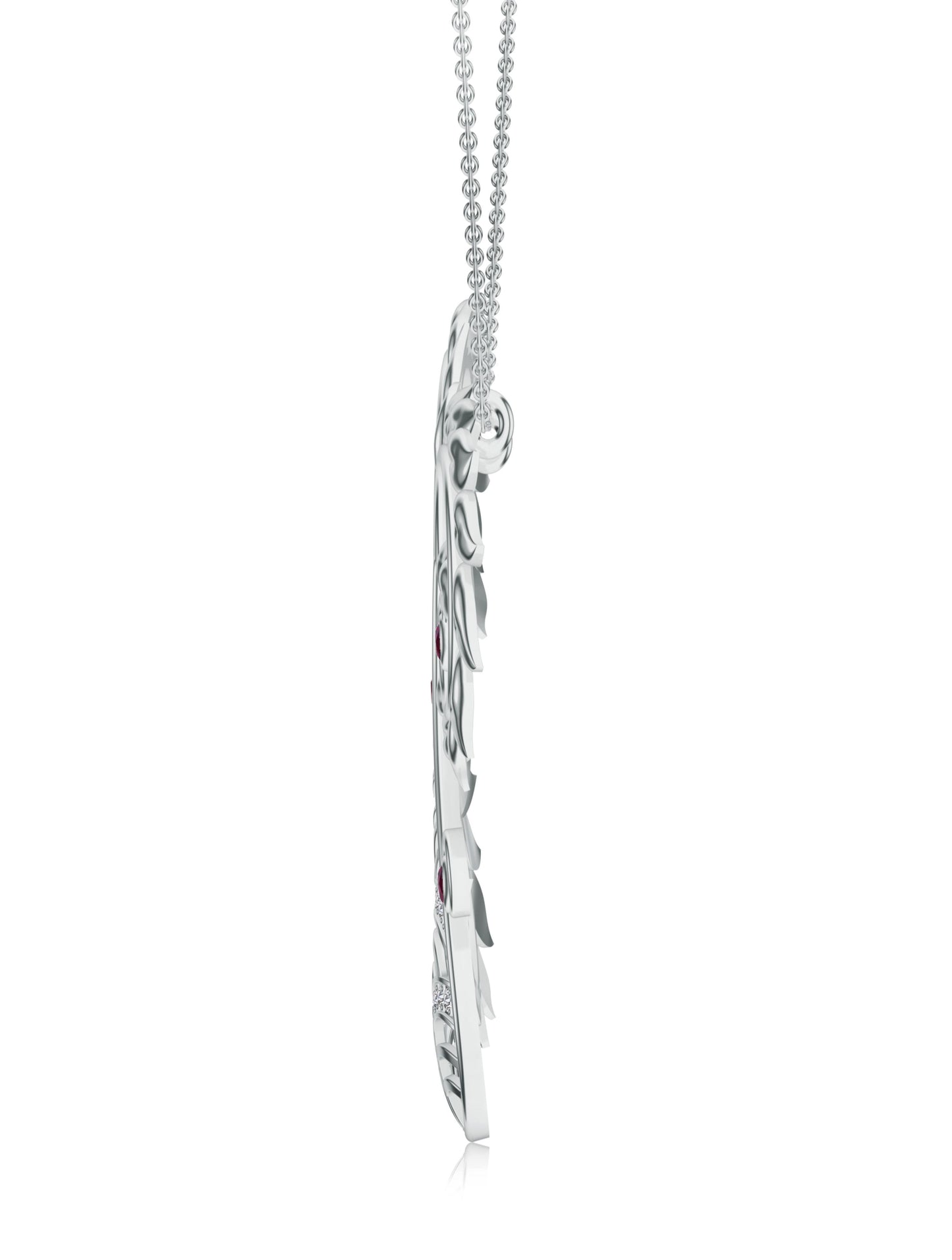 Modern Kalaras Moissanite & Pearl 925 Sterling Silver Pendant For Women