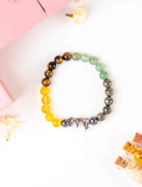 Sterling Silver Virgo Money Magnet Bracelet For Men