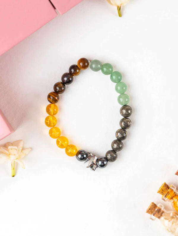 Sterling Silver Capricorn Money Magnet Bracelet For Men