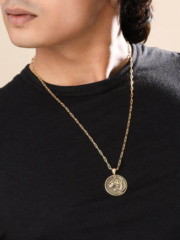 Bold Warrior Pure Silver Jewellery 925 Sterling Silver Pendant For Men