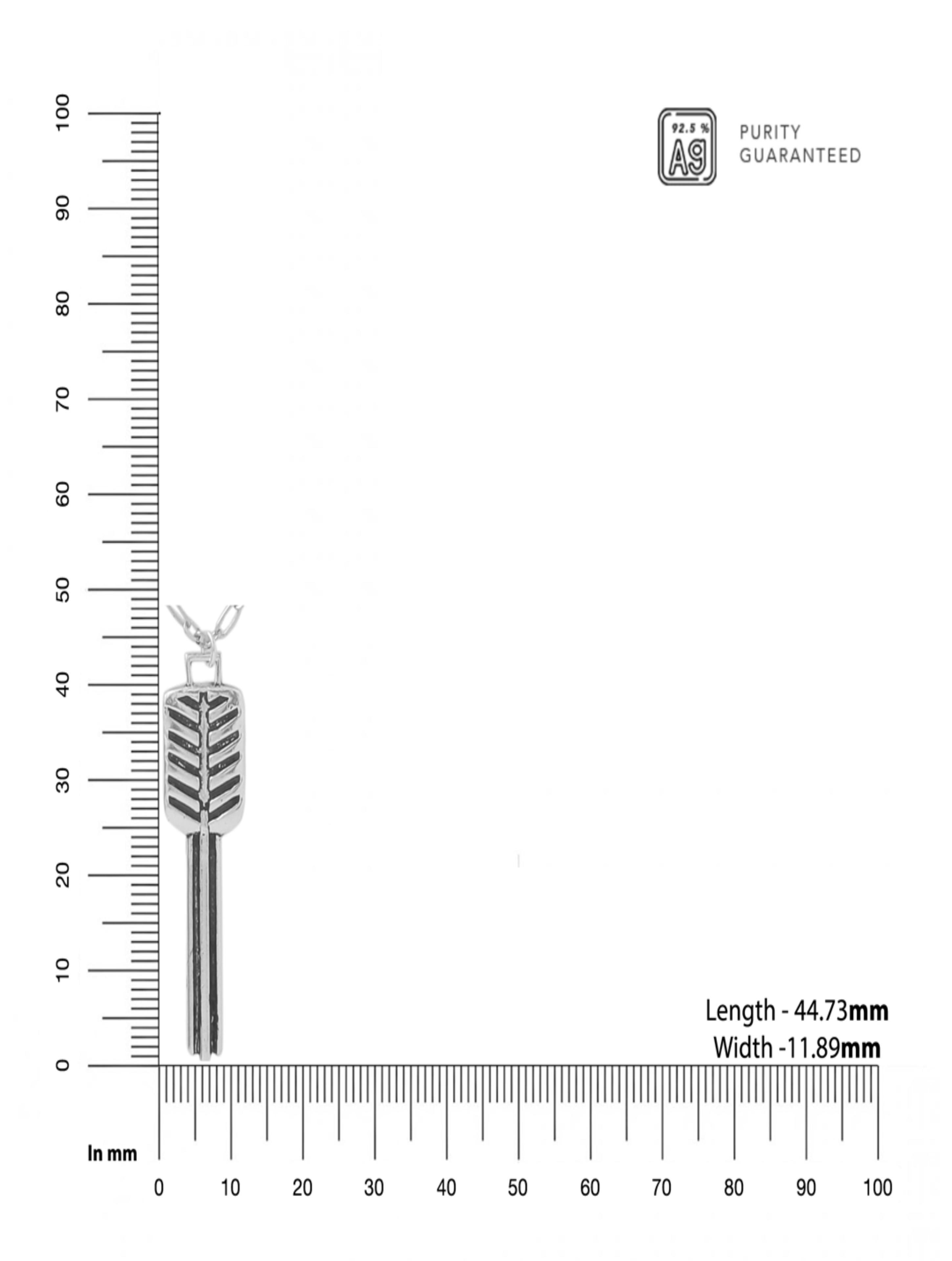 Key Pendant - Symbol of Success 925 Sterling Silver Pendant For Men