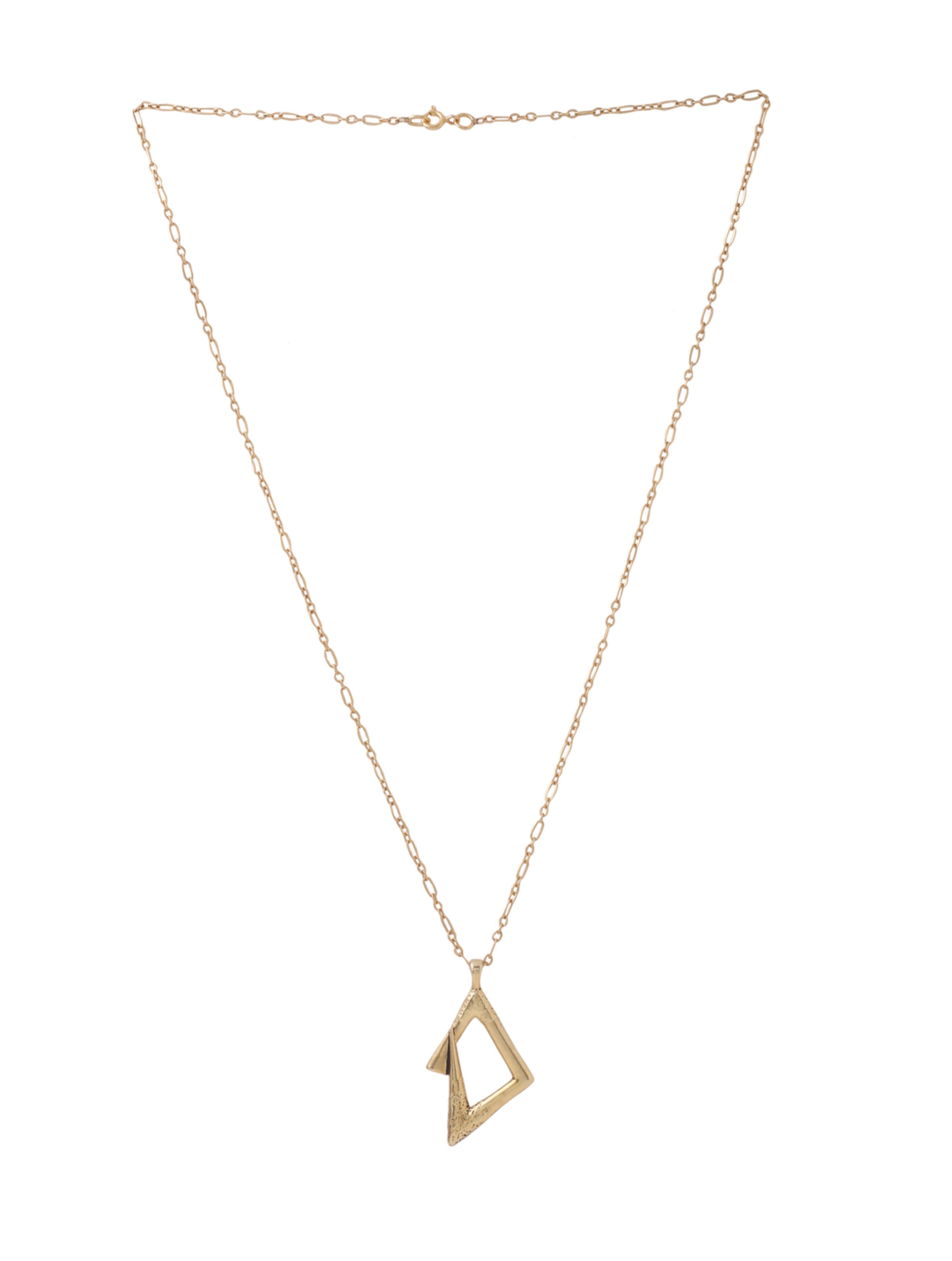 Oxidized Gold Versatile 925 Sterling Silver Pendant For Men