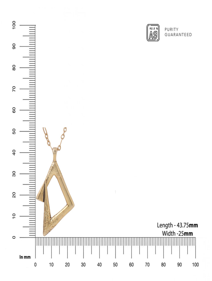 Oxidized Gold Versatile 925 Sterling Silver Pendant For Men