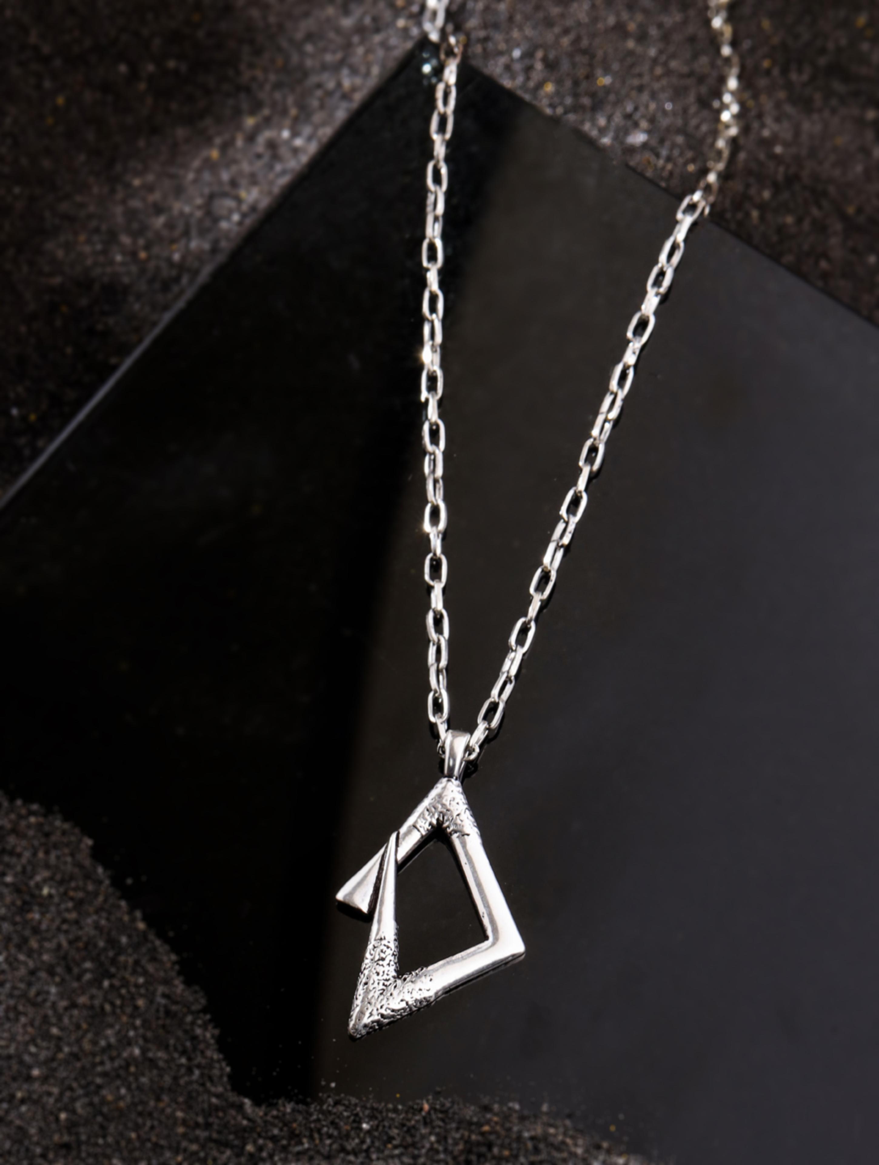 Oxidized Gold Versatile 925 Sterling Silver Pendant For Men