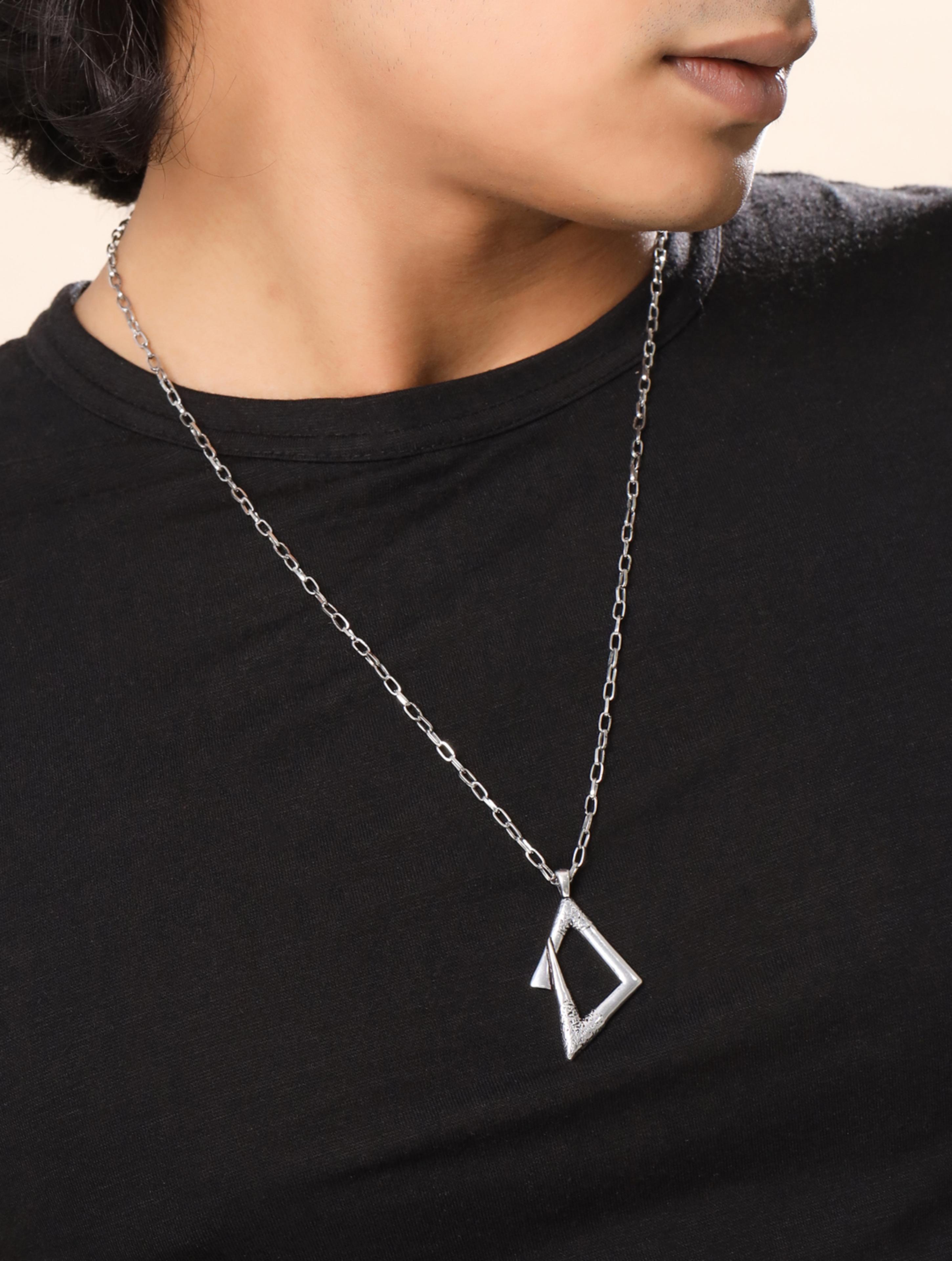 Oxidized Gold Versatile 925 Sterling Silver Pendant For Men