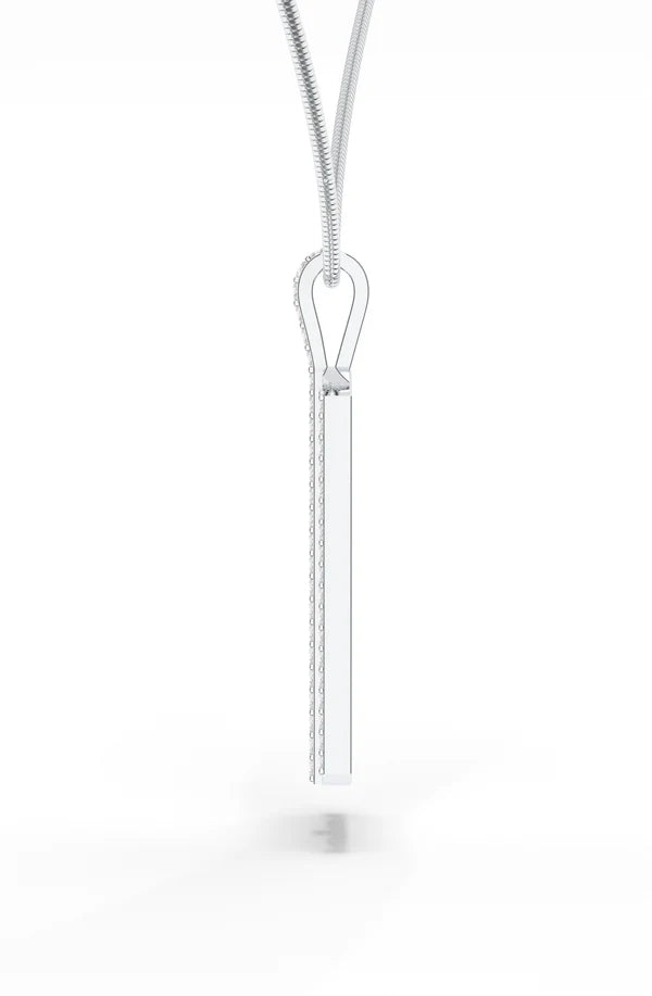 Modern Geometric Silver Pendant For Men