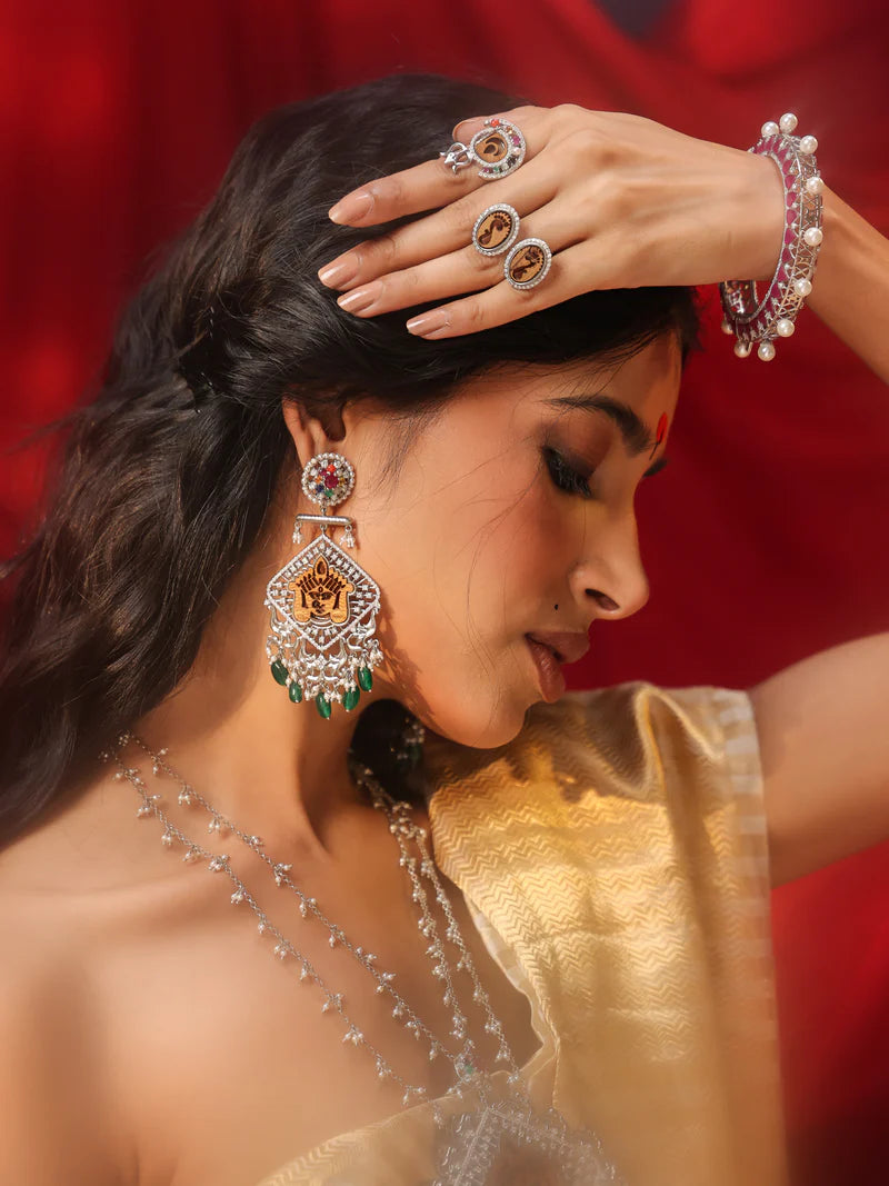 Red Talfe Lotus Bangle