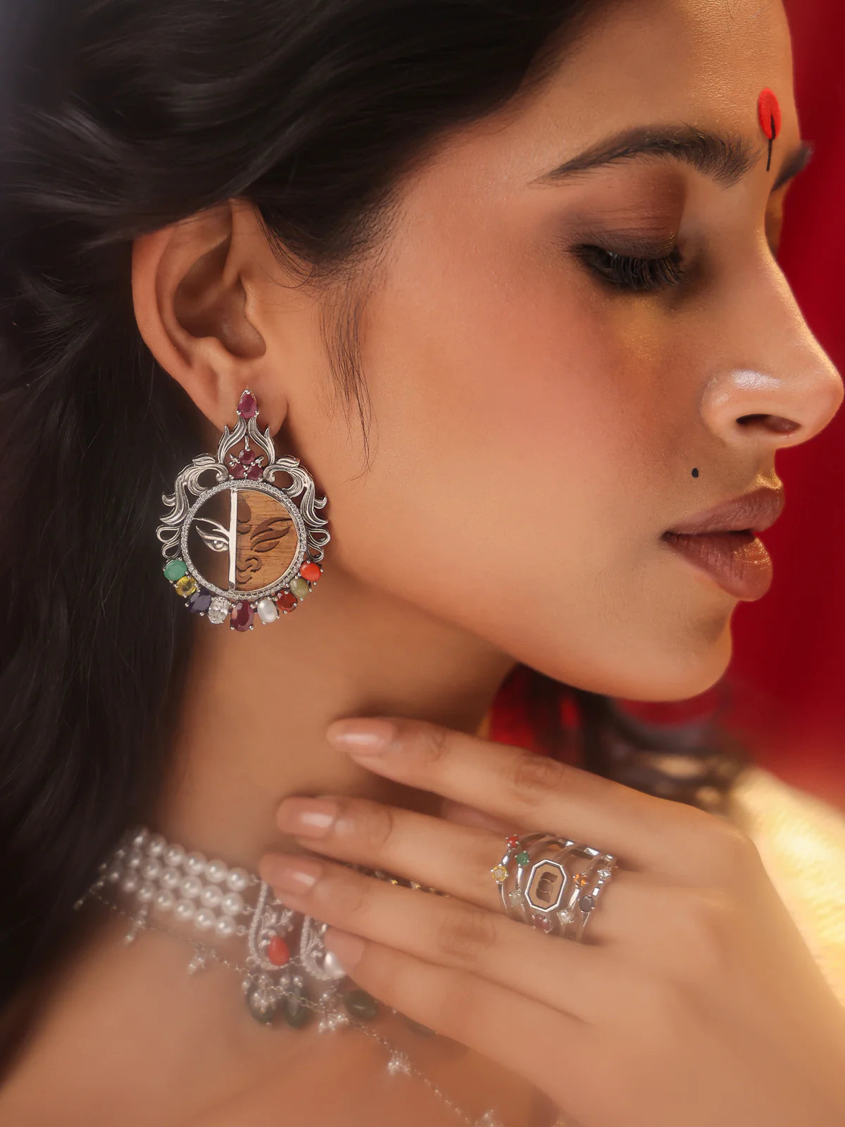 5 Layered Navratna Ring