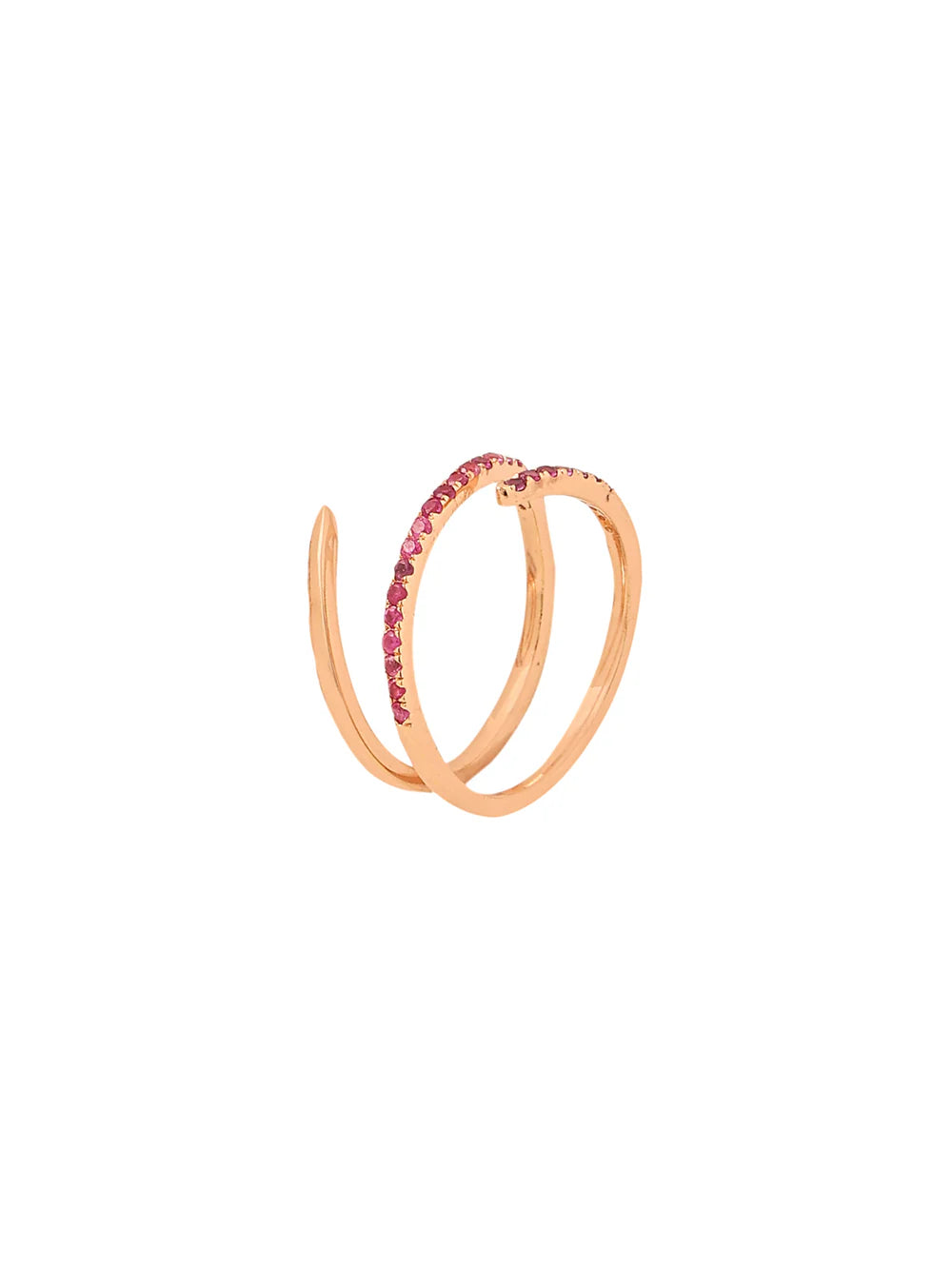 Ruby Number Two Customizable Silver Rose Gold 925 Sterling Silver Ring For Women