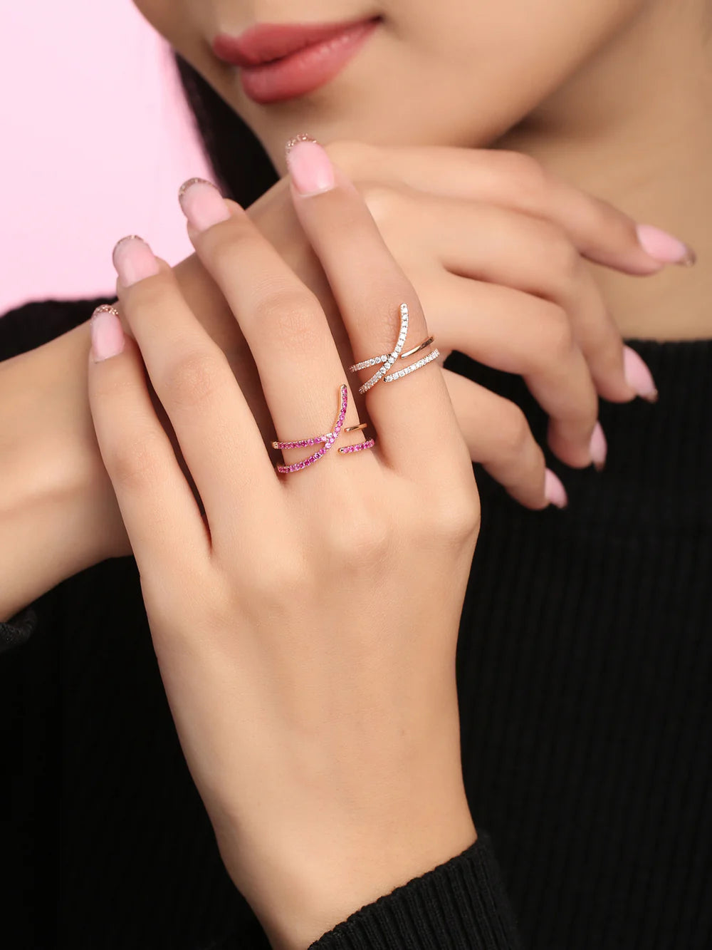 Ruby Number Seven Destiny Shimmering Numeric 925 Sterling Silver Ring For Women