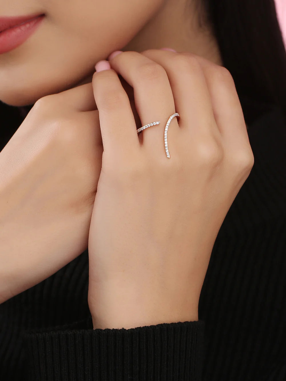 Ruby Bright Numerical Number Nine 925 Sterling Silver Ring For Women