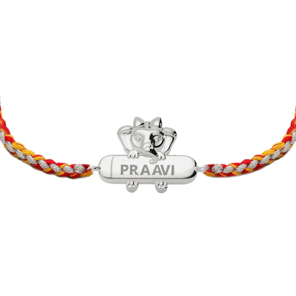 Elephant Personalized Kids 925 Sterling Silver Bracelet