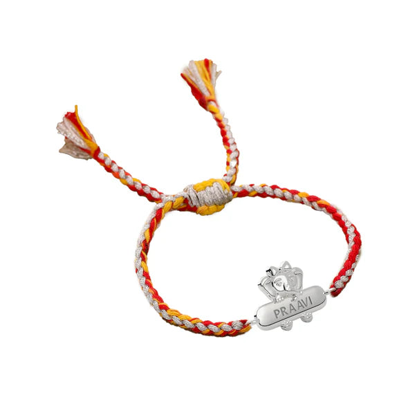 Elephant Personalized Kids 925 Sterling Silver Bracelet