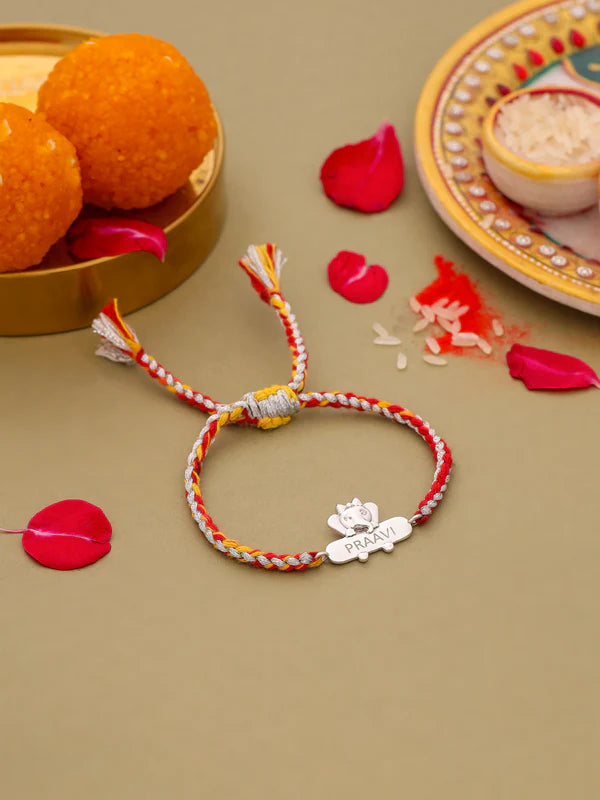 Elephant Personalized Kids 925 Sterling Silver Bracelet