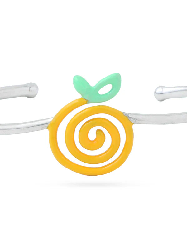 Lemon Yellow Open Bracelet