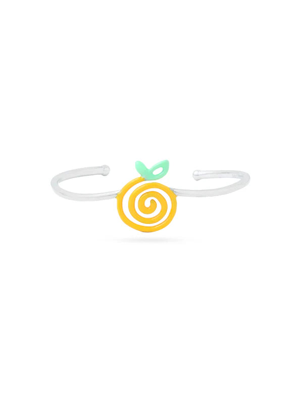 Lemon Yellow Open Bracelet
